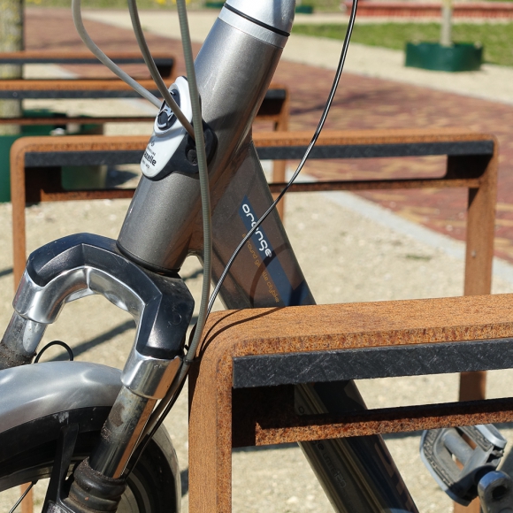 CorTen Bicycle Racks Streetlife